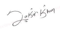 Zakir Khan Signature
