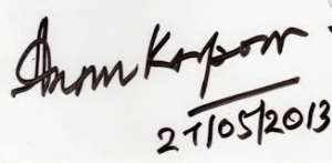 Annu Kapoor Signature