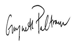 Gwyneth Paltrow Signature