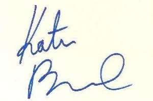 Kate Beckinsale Signature