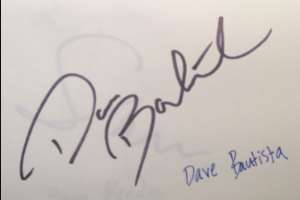 Dave Bautista Signature