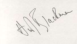 Honor Blackman Signature