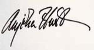 Anjelica Huston Signature