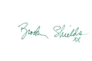 Brooke Shields Signature