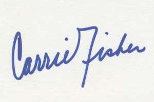 Carrie Fisher Signature