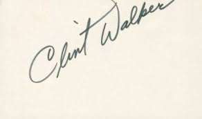 Clint Walker Signature