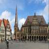 City Hall and Roland in Bremen market square