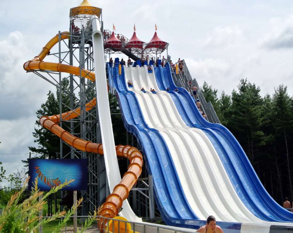 A Canadian waterslide park