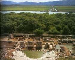 As the site is located in between the Butrint National Park, most of the travelers are astonished by its beautiful location and surrounding trees.