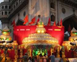 The monument is also a symbol of secular believes in the city. Here the Mosque and Bhagyalakshmi temple co-exist and believers of both the religion wo
