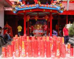 Don't forget to get the blessings at old temples w Don't forget to get the blessings at old temples which are Kim Tek le Temple, Dharma Sakti Temple, Dharma Jaya Toasebio Temple, and Hui Tek Bio temple