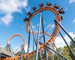 If you love to ride on a roller coaster then the p If you love to ride on a roller coaster then the park will not let you down, it is a home to three roller coasters named Nitro, Deep Space and Gold Ru