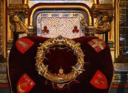 The chapel suffered much damage during the Revolution. Many of the relics were lost, the steeple removed and many reliquaries melted down. The only re