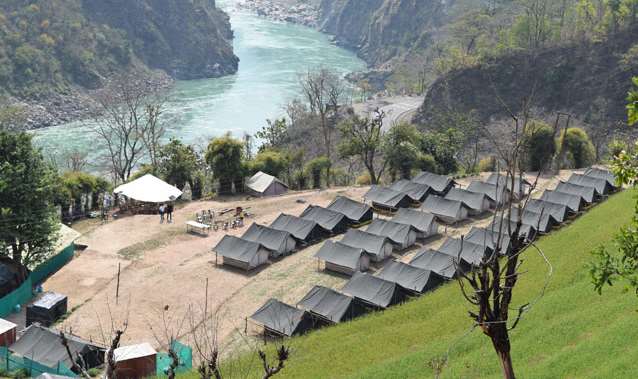 Though site is popular for rafting adventure but it also provides an opportunity for the camping besides the river Ganga. It is really exciting to spe