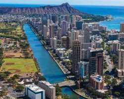 Ala Wai Canal which drains the water from the beach existed about a hundred years before. It was built by the Government of the state in 1920.