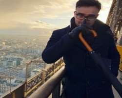 He is a travel enthusiast and visited Paris in November 2017. He also climbed Eiffel Tower there.