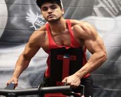 Adhemz is a fitness freak and spends hours at the gym to be in shape.