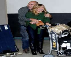 He was fifty and his wife was thirty-eight when they bound in a wedlock after a long affair of eight years. They met each other in a production at the