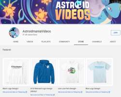 He sells custom made merchandise which can be found in the store section on his YouTube channel.