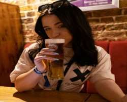 BambinoBecky consuming alcohol