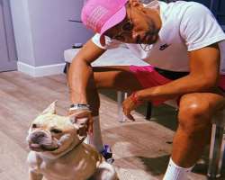 He also has a cute dog with whom he loves to spend his spare time.