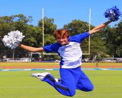 In addition to TikTok, he is also popular for his cheerleading.