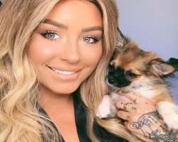 She is an animal lover and also has a cute furry friend in her family.