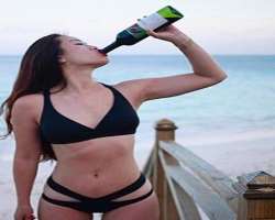 Chunkysdead consuming alcohol
