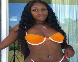 She has piercing on her belly button.