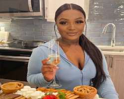 CindyrellaOG consuming alcohol