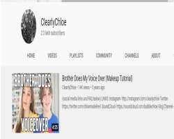 She often includes her family in her videos; mainly her brother is seen in many of her videos.