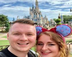 He visited Disneyland with his wife in June 2019.