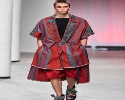 He is a runway model.