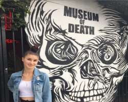 The star visited the Museum of Death in September of 2019.