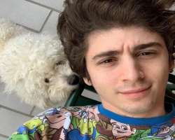 Favij also has a cute furry member in his family.