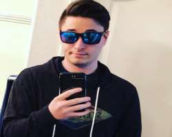 The content creator loves to wear stylish sunglasses.
