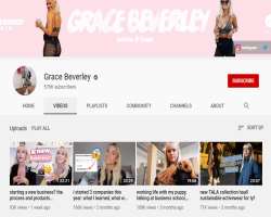 Grace launched her official eponymous YouTube channel in 2015 where she talks about fashion, beauty, and fitness. As of 2020, she has earned 576,000 s
