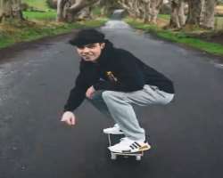 Luke is also a good skateboarder.