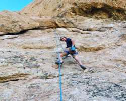 He enjoys adventure sports like rock climbing in his spare time.