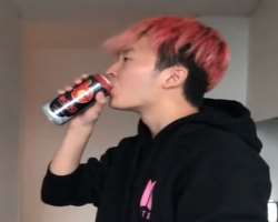 The star promotes BangEnergy drink through his Instagram.