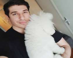 His dog Ben died in 2016. Now he has adopted another puppy called Nola.