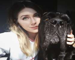She has a pet dog named Luka that can be heard barking in the background of her videos.