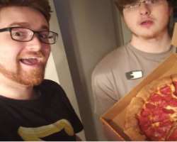 Mithzan eating non vegetarian food