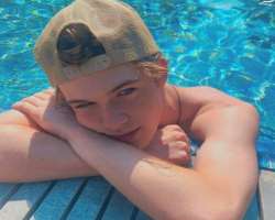 Elijah enjoys swimming and skateboarding in his free time.