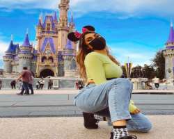 She visited the Magic Kingdom of Disney in January 2021.