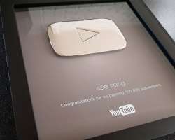 The popular channel is honoured with a silver button by YouTube.