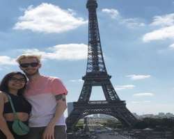 He went to see the Eiffel Tower, Paris in July of 2019.