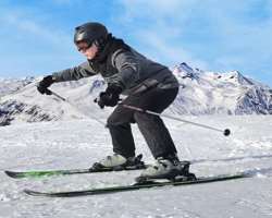 He enjoys ice ski in his free time.