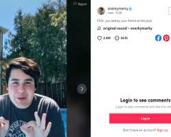 One of his POV TikTok videos 