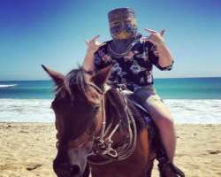 He is also an avid horseback rider.